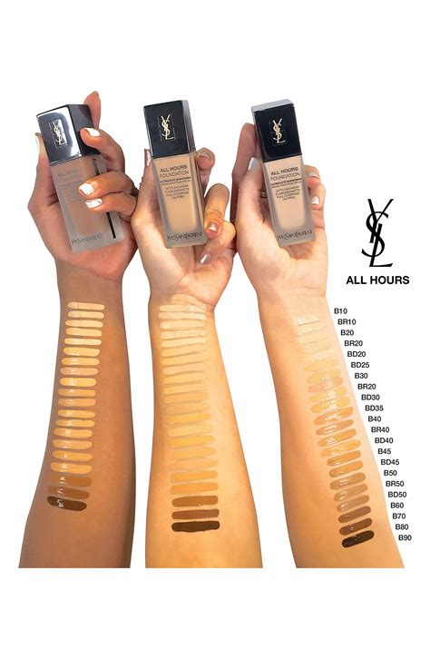 ysl matt touch foundation shades|ysl all hours foundation reviews.